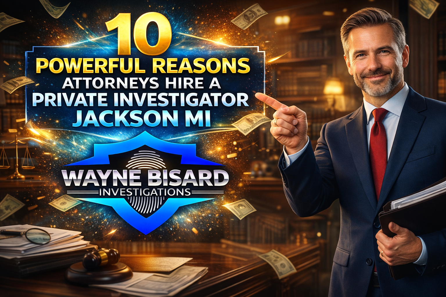 Private Investigator Jackson MI conducting asset searches and equity analysis for attorneys.